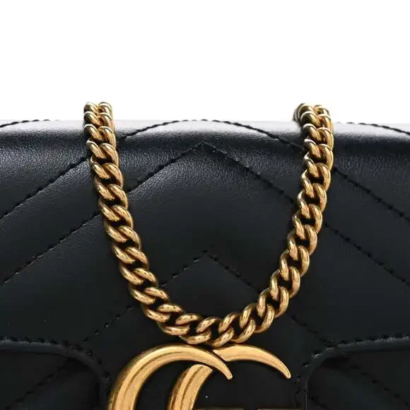 Gucci Calfskin Matelasse Super Mini Gg #234482G11B - Picture 8 of 11